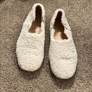 J.Crew Furry Slippers/Flats
